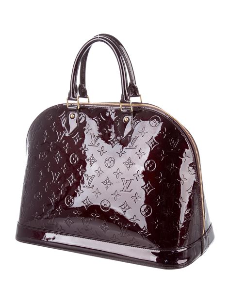 louis vuitton vernis alma bag|authentic Louis Vuitton Alma handbag.